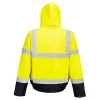 Portwest S266 Hi-Vis kéttónusú bomber kabát sárga-tengerészkék