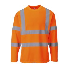Portwest S278 Hi-Vis hosszú ujjú pólóing narancs