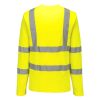 Portwest S278 Hi-Vis hosszú ujjú pólóing sárga