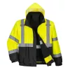 Portwest S365 Hi-Vis prémium 3 az 1-ben bomberdzseki sárga-fekete