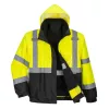 Portwest S365 Hi-Vis prémium 3 az 1-ben bomberdzseki sárga-fekete