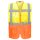 Portwest S376 Hi-Vis Prague executive mellény sárga-narancs