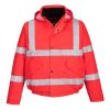 Portwest S463 Hi-Vis téli bomber dzseki piros