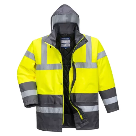 Portwest S466 Hi-Vis kéttónusú traffic télikabát sárga-szürke