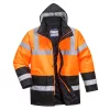 Portwest S467 Hi-Vis kéttónusú traffic télikabát narancs-fekete