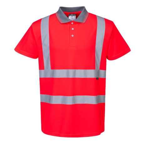 Portwest S477 Hi-Vis pólóing piros