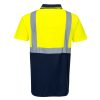 Portwest S479 Hi-Vis kéttónusú pólóing sárga-tengerészkék