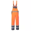 Portwest S488 Hi-Vis kantáros esőnadrág narancs-tengerészkék