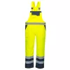 Portwest S488 Hi-Vis kantáros esőnadrág sárga-tengerészkék