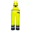 Portwest S488 Hi-Vis kantáros esőnadrág sárga-tengerészkék