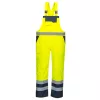 Portwest S488 Hi-Vis kantáros esőnadrág sárga-tengerészkék