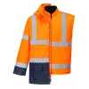 Portwest S766 Essential 5 az 1-ben munkavédelmi kabát narancs-tengerészkék