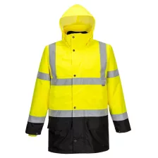   Portwest S766 Essential 5 az 1-ben munkavédelmi kabát sárga-tengerészkék