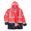 Portwest S768 Hi-Vis Executive 5 az 1-ben kabát piros-tengerészkék