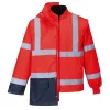 Portwest S768 Hi-Vis Executive 5 az 1-ben kabát piros-tengerészkék