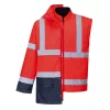 Portwest S768 Hi-Vis Executive 5 az 1-ben kabát piros-tengerészkék