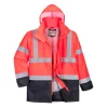 Portwest S768 Hi-Vis Executive 5 az 1-ben kabát piros-tengerészkék