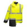 Portwest S768 Hi-Vis Executive 5 az 1-ben kabát sárga-fekete