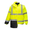 Portwest S768 Hi-Vis Executive 5 az 1-ben kabát sárga-fekete
