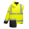 Portwest S768 Hi-Vis Executive 5 az 1-ben kabát sárga-fekete