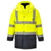 Portwest S768 Hi-Vis Executive 5 az 1-ben kabát sárga-tengerészkék