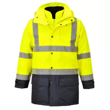 Portwest S768 Hi-Vis Executive 5 az 1-ben kabát sárga-tengerészkék