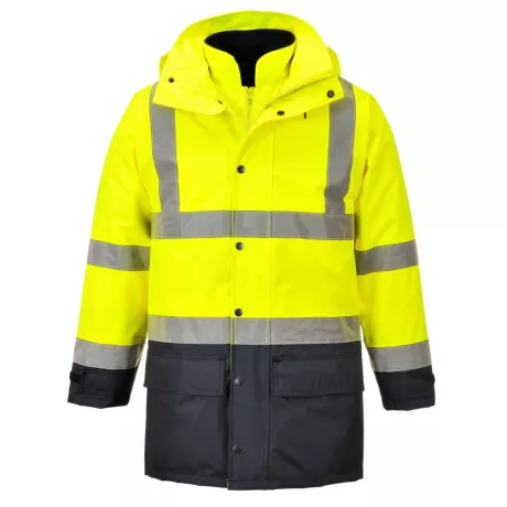 Portwest S768 Hi-Vis Executive 5 az 1-ben kabát sárga-tengerészkék