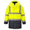 Portwest S768 Hi-Vis Executive 5 az 1-ben kabát sárga-tengerészkék
