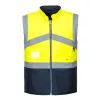 Portwest S769 Hi-Vis 2 az 1-ben kifordítható kéttónusú kabát sárga-tengerészkék