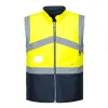 Portwest S769 Hi-Vis 2 az 1-ben kifordítható kéttónusú kabát sárga-tengerészkék