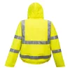Portwest S773 Bizflame Hi-Vis lángálló antisztatikus bomber dzseki sárga