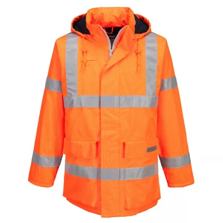 Portwest S778 Bizflame Hi-Vis antisztatikus lángálló kabát narancs