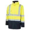 Portwest S779 Bizflame Hi-Vis lángálló esőkabát sárga-tengerészkék