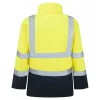 Portwest S779 Bizflame Hi-Vis lángálló esőkabát sárga-tengerészkék