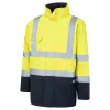 Portwest S779 Bizflame Hi-Vis lángálló esőkabát sárga-tengerészkék