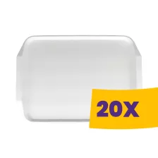 Md műanyag tálca közepes fehér 20db