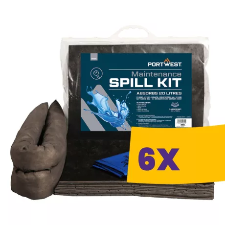 Portwest SM30 PW Spill Ipari gyorsbeavatkozó készlet 20 liter 6db