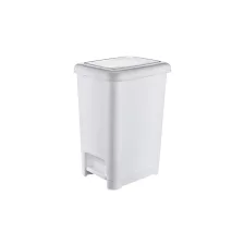 Slim pedálos szemetes Fehér 10L