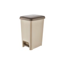 Slim pedálos szemetes Homok 10L