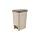 Slim pedálos szemetes Homok 10L