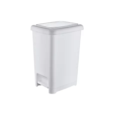 Slim pedálos szemetes Fehér 15L