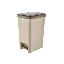 Slim pedálos szemetes Homok 15L