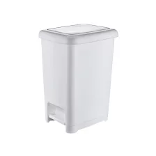 Slim pedálos szemetes Fehér 25L