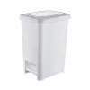 Slim pedálos szemetes Fehér 40L
