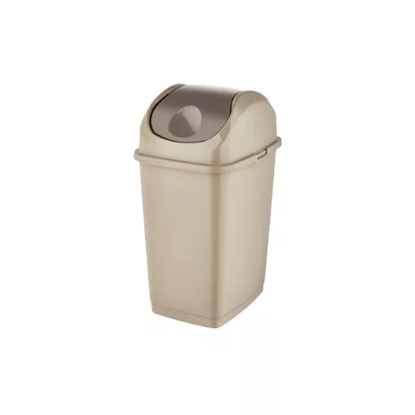 Slim billenőfedeles szemetes Homok 10L