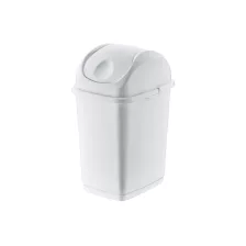 Slim billenőfedeles szemetes Fehér 18L
