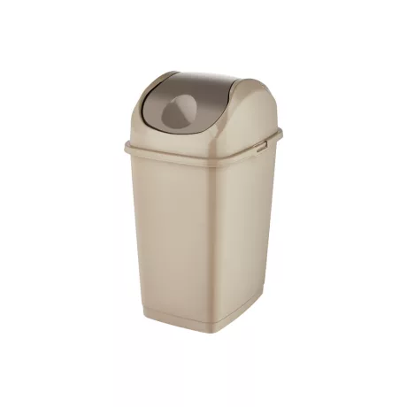 Slim billenőfedeles szemetes Homok 18L
