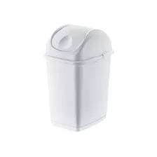 Slim billenőfedeles szemetes Fehér 35L