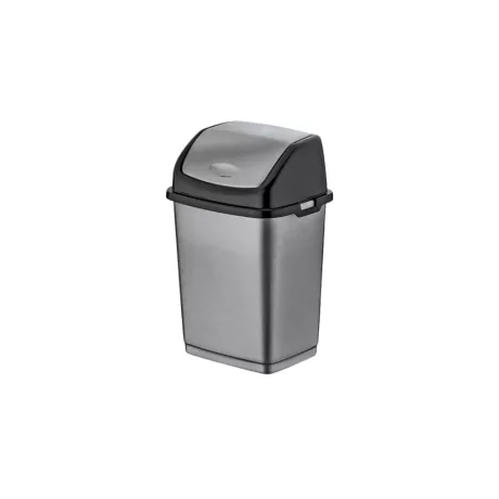 Billenőfedeles műanyag szemetes Szürke 5L