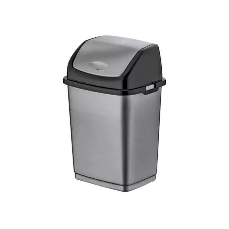 Billenőfedeles műanyag szemetes Szürke 35L